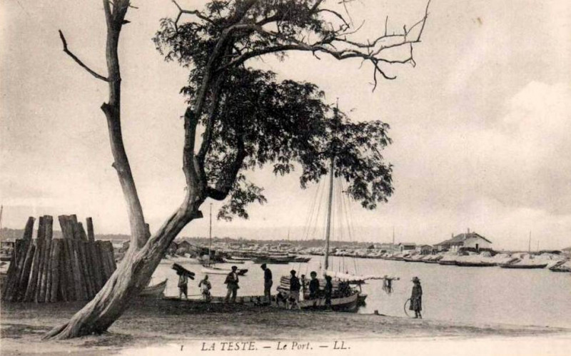 Carte postale ancienne La Teste-de-Buch - le port 18