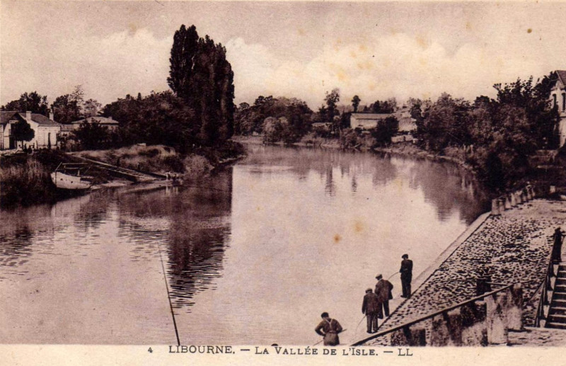 Carte postale ancienne Libourne L'Isle 7