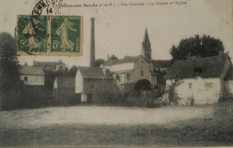 Carte postale ancienne Chatillon le moulin