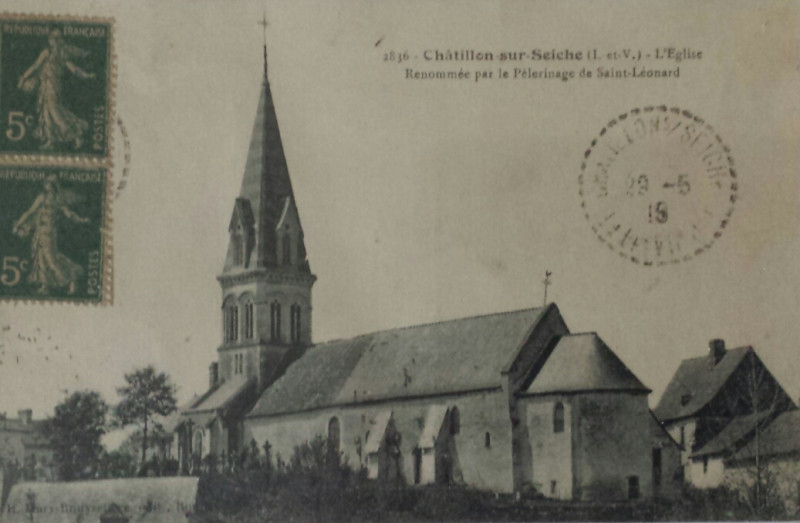 Carte postale ancienne Eglise de chatillon