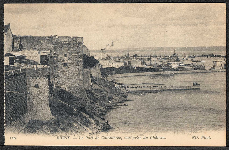 Carte postale ancienne 3Fi089-052 Le chateau de Brest
