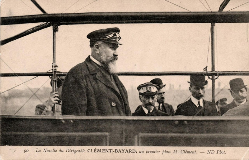 Carte postale ancienne Adolphe Clément Bayard 1907