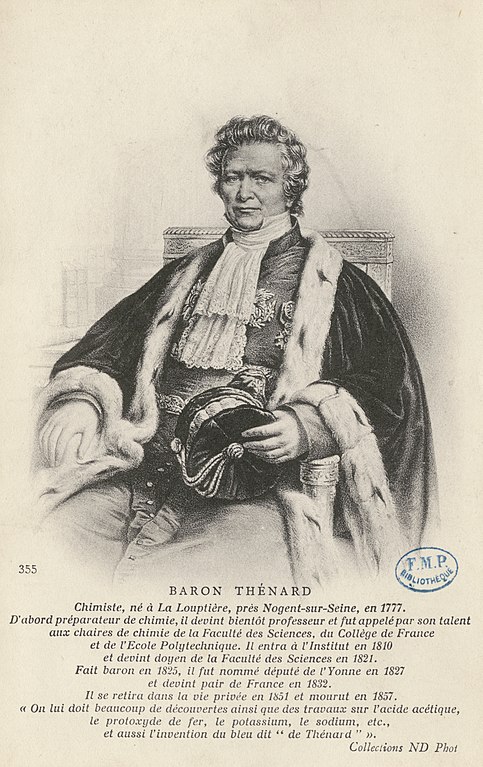 Carte postale ancienne Baron Thénard. Chimiste CIPA0873