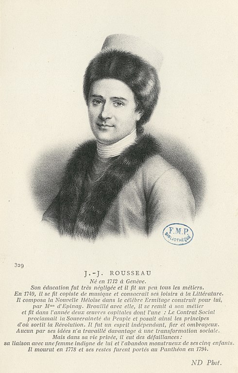 Carte postale ancienne J.-J. Rousseau CIPA0862
