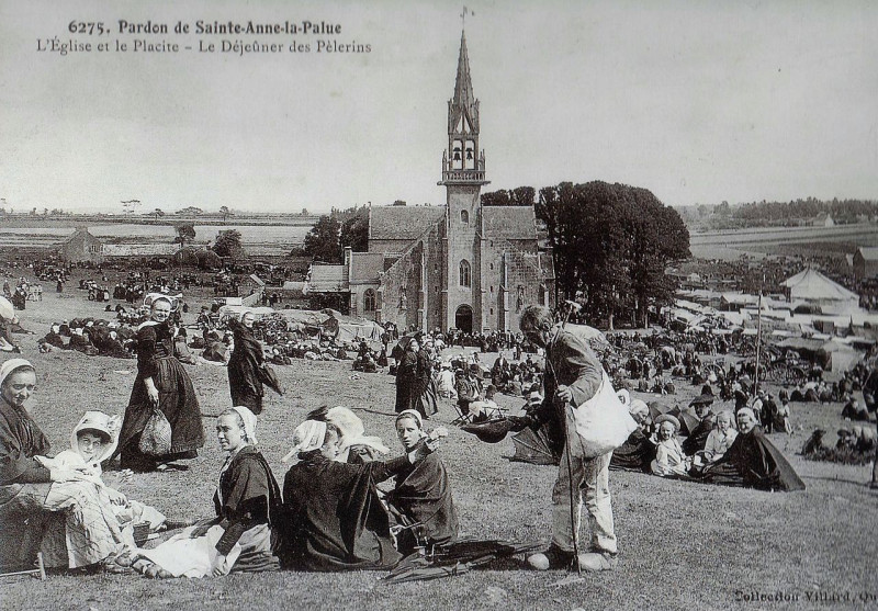 Carte postale ancienne Pardon Sainte-Anne-la-Palud Villard à Plonévez-Porzay