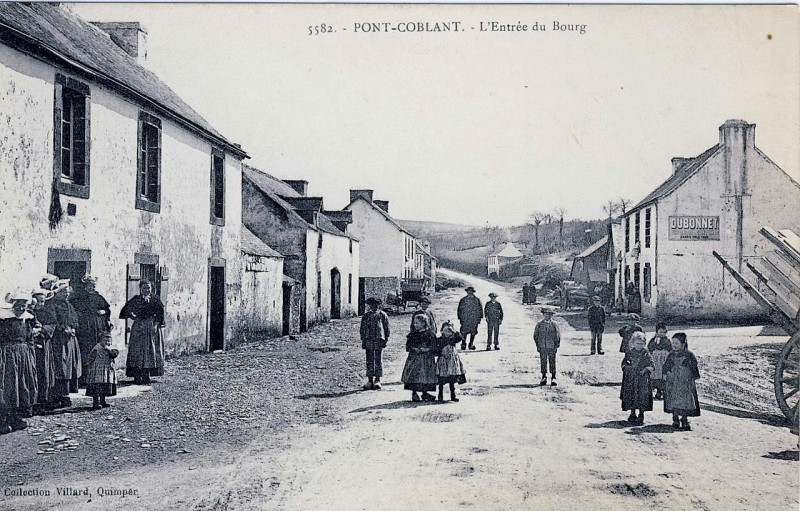 Carte postale ancienne Pont-Coblant 1910 à Pleyben