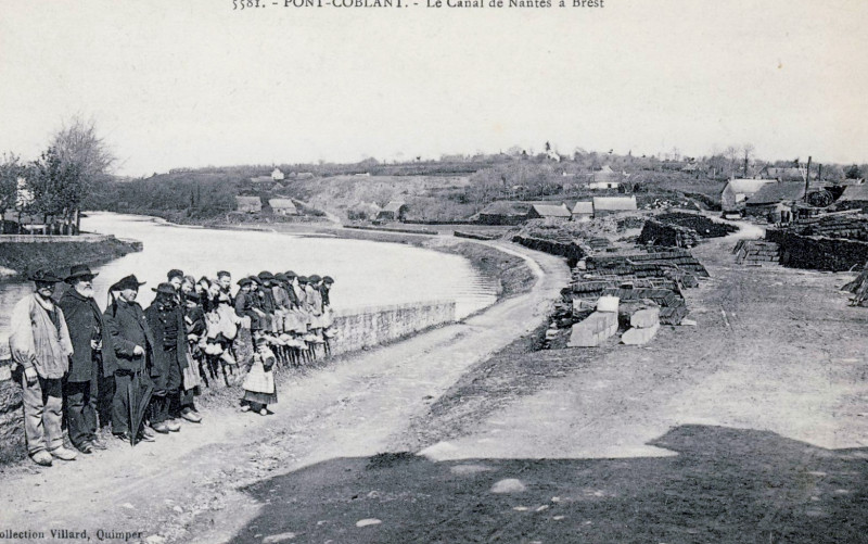 Carte postale ancienne Villard Pont-Coblant à Pleyben