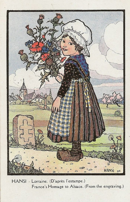 Carte postale ancienne Lorraine Hansi