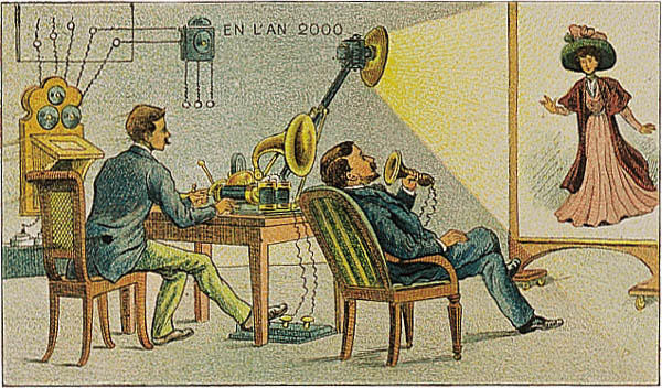 Carte postale ancienne France in Xxi Century. Correspondance cinema