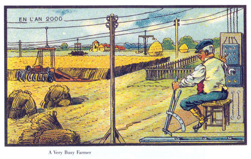 Carte postale ancienne France in Xxi Century. Farmer