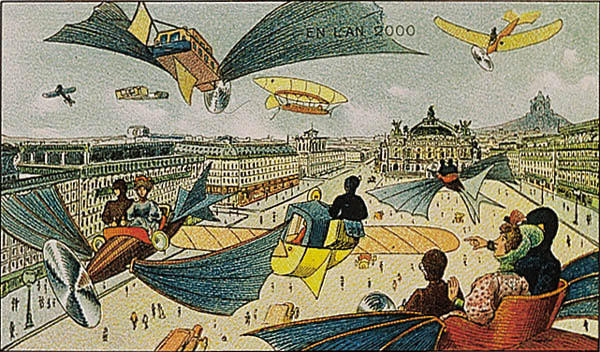 Carte postale ancienne France in Xxi Century. Opera avenue