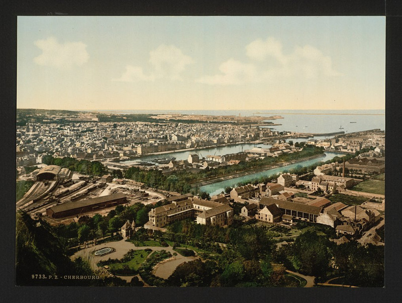 Carte postale ancienne General view from fort du Roule, Cherbourg, France-LCCN2001697636 à Cherbourg-en-Cotentin