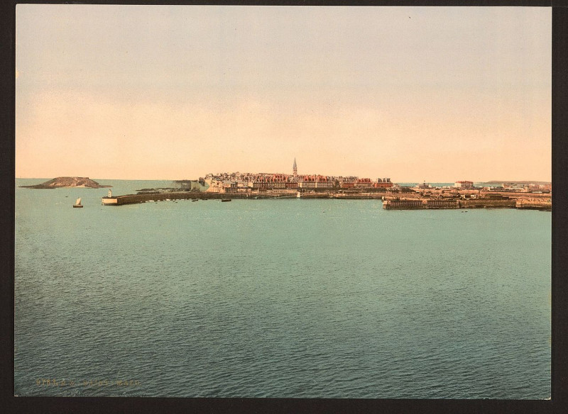 Carte postale ancienne General view from the fort, St. Malo, France-LCCN2001698701