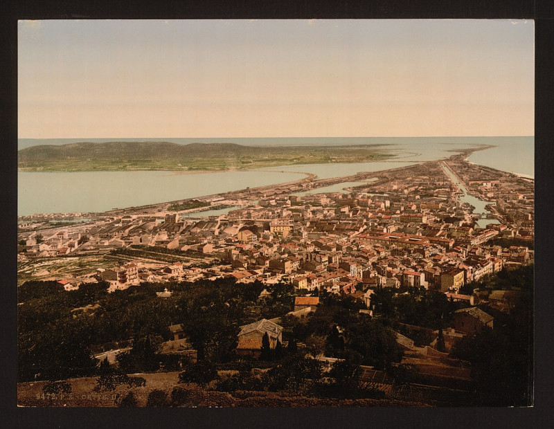 Carte postale ancienne General view, Sète, France-LCCN2001697616