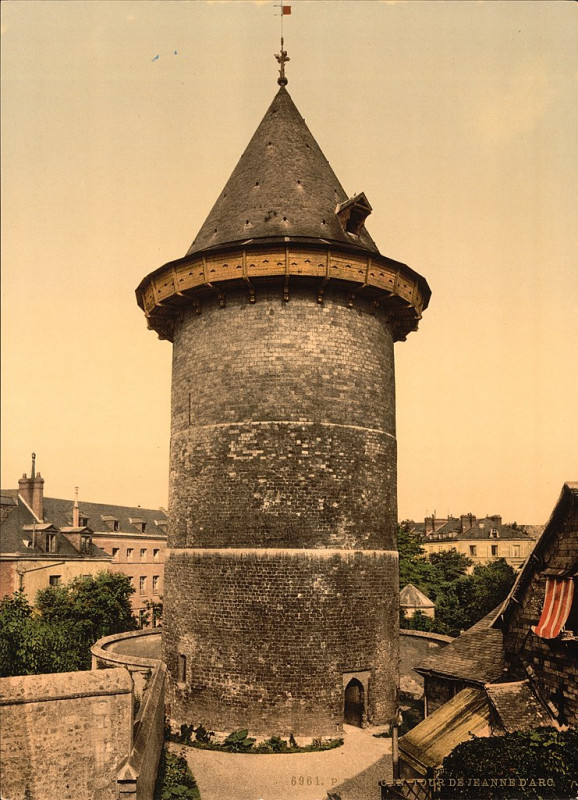 Carte postale ancienne Joan of Arc's Tower, Rouen, France-LCCN2001698690