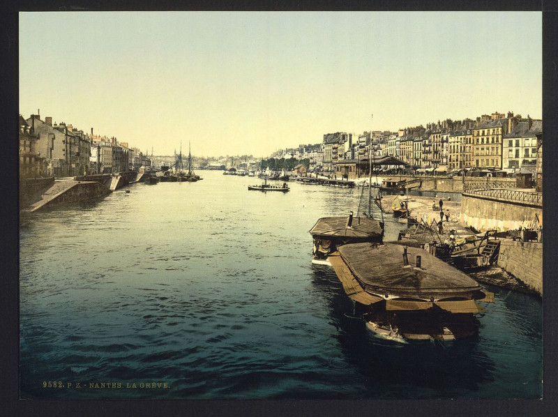 Carte postale ancienne La Grève à Nantes