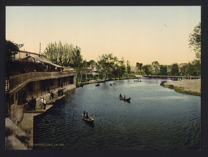 Carte postale ancienne Le Les (i.e., Lez), Montpelier, France-LCCN2001698469