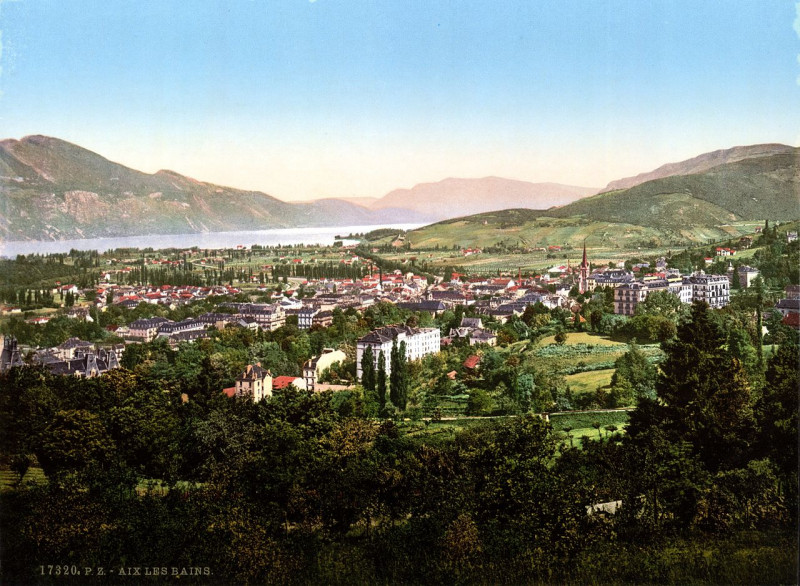 Carte postale ancienne Aix-les-Bains, General view
