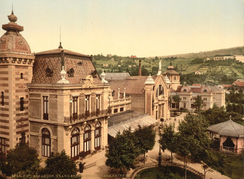 Carte postale ancienne The salt baths Besançon France à Besançon