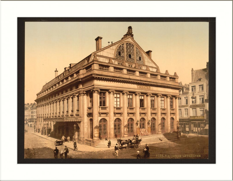Carte postale ancienne Le Théâtre à Lille