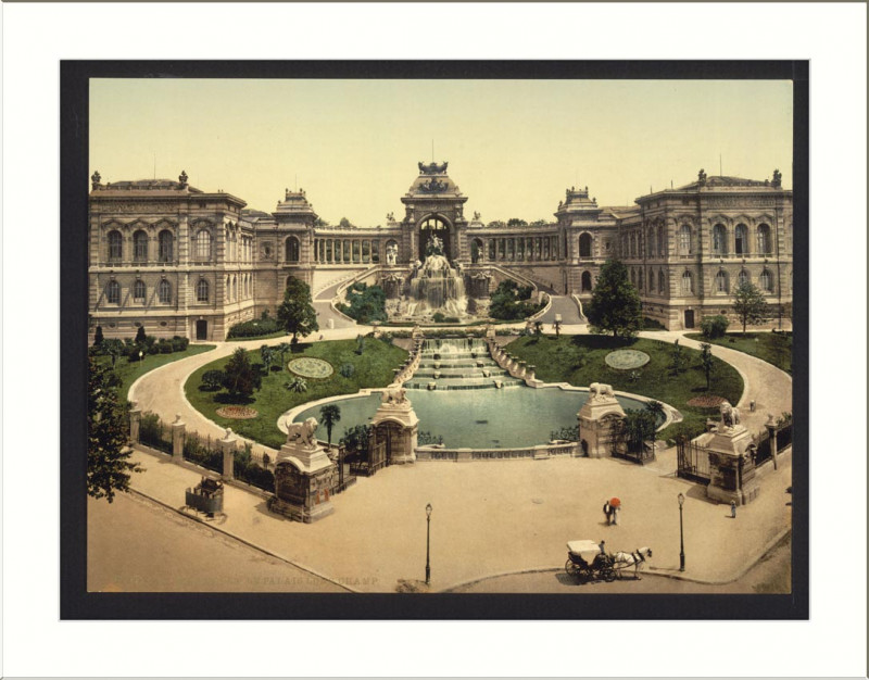 Carte postale ancienne Palace Longchamps Marseilles France à Marseille