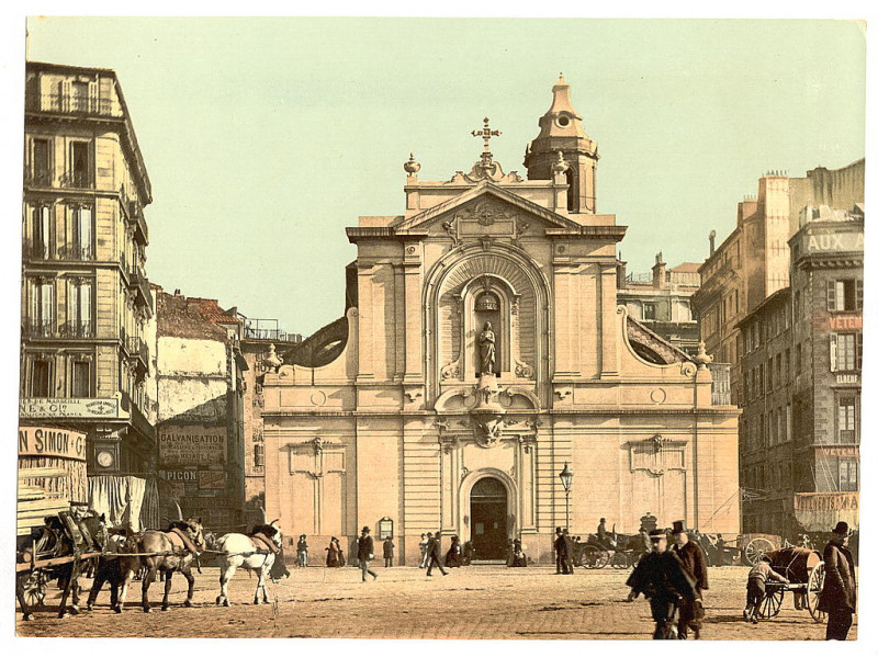 Carte postale ancienne The Library of Congress - (Church, Saint-Ferréol les Augustins, Marseille, France) (LOC) à Marseille