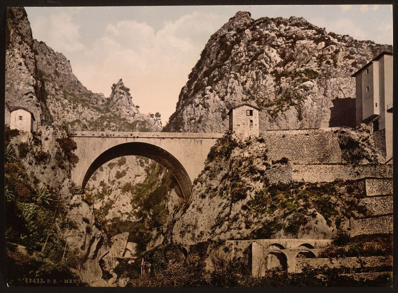 Carte postale ancienne Point St. Louis, Mentone, Riviera-LCCN2001699302