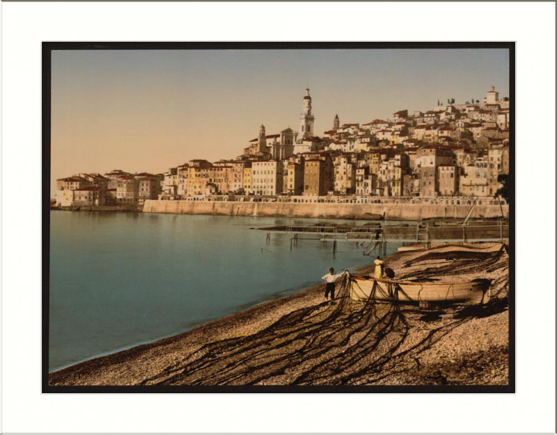 Carte postale ancienne The old town Mentone Riviera
