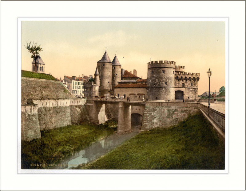 Carte postale ancienne German Gate Metz Alsace Lorraine Germany