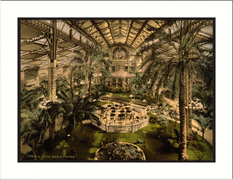 Carte postale ancienne Winter garden (interior) Nice Riviera