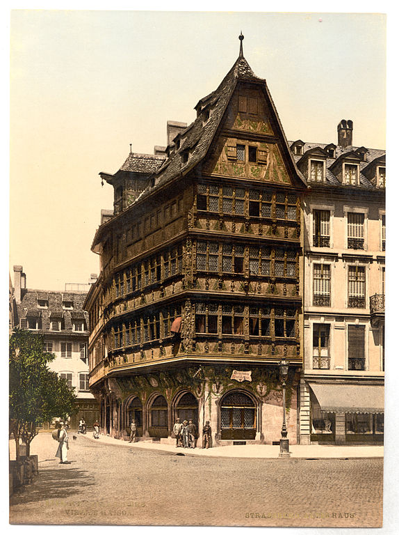 Carte postale ancienne Strassburg um 1900 (cropped) à Strasbourg