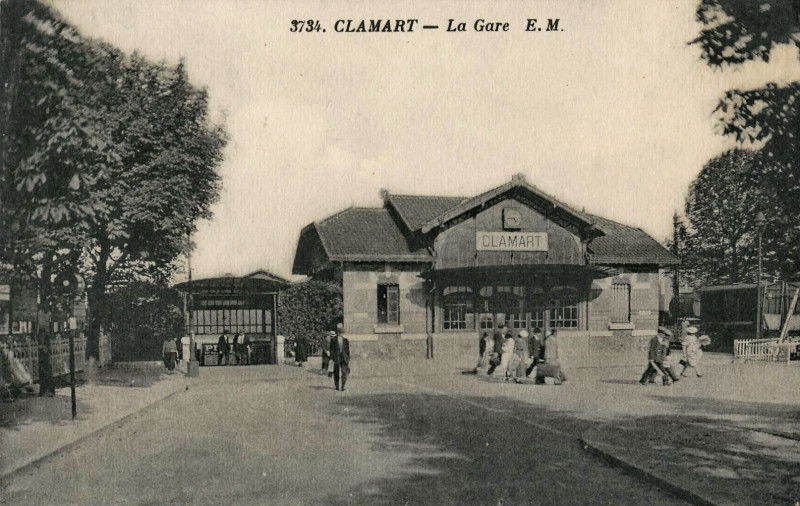 Carte postale ancienne Em 3734 - Clamart - La Gare à Clamart
