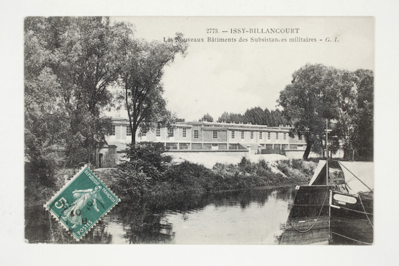 Carte postale ancienne Issy-les-Moulineaux - Les Nouveaus Bâtiments des substances militaires  à Issy-les-Moulineaux