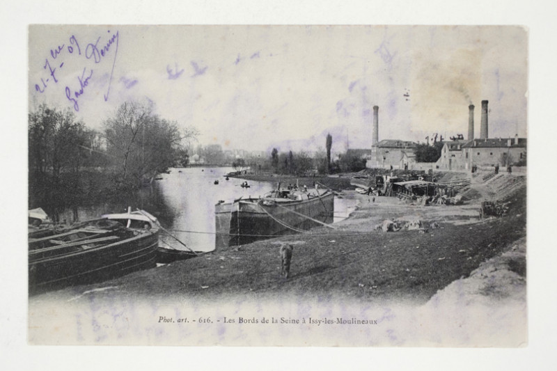 Carte postale ancienne Les Bords de la Seine à Issy-les-Moulineaux  à Issy-les-Moulineaux