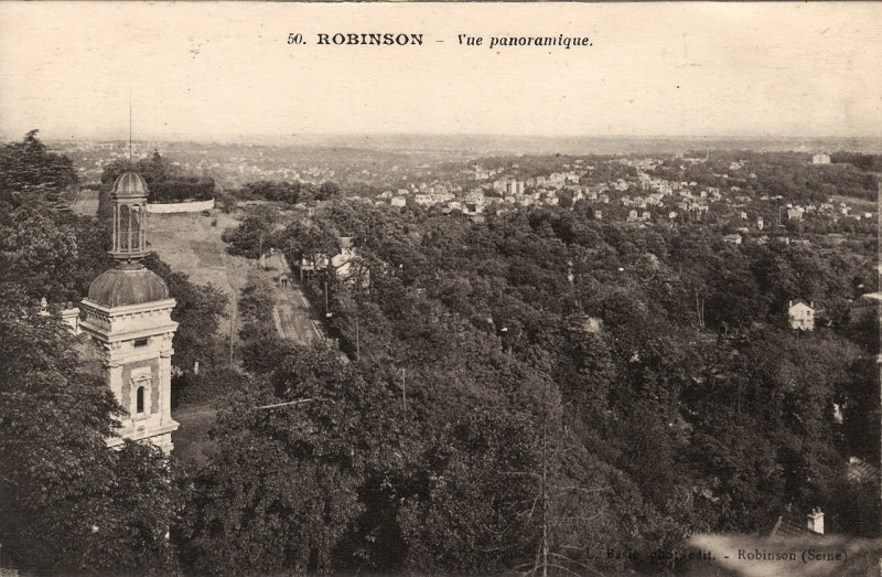 Carte postale ancienne Vue panoramique, Robinson au Plessis-Robinson