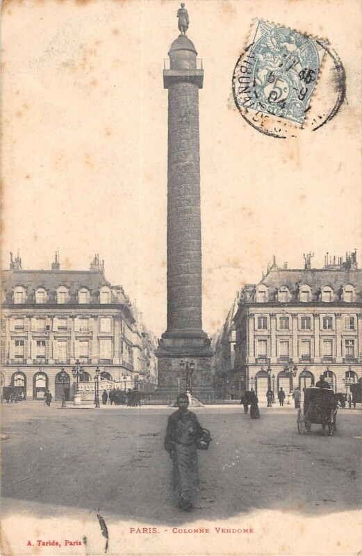 Carte postale ancienne Paris Colonne Vendome