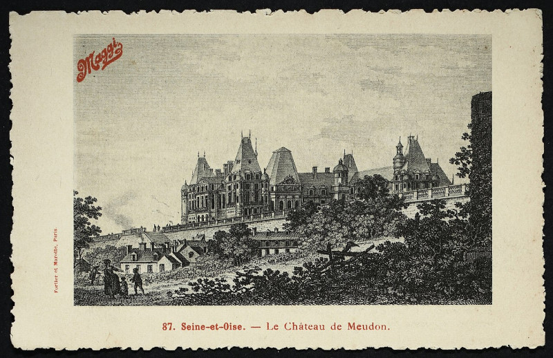 Carte postale ancienne Carte postale - Meudon - Le Château de Meudon à Meudon