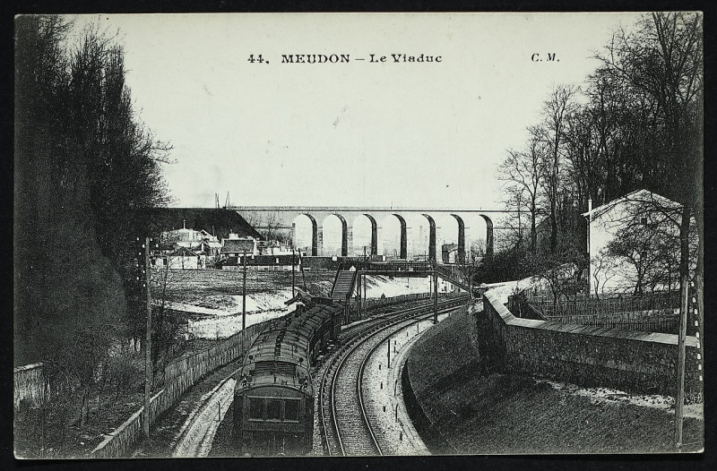 Carte postale ancienne Le Viaduc à Meudon