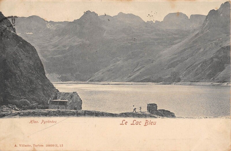 Carte postale ancienne Hautes Pyrenees Le Lac Bleu
