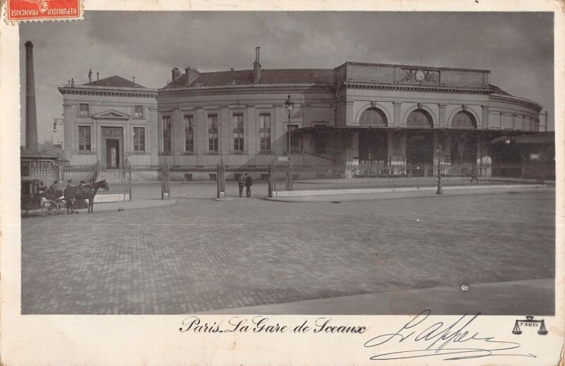 Carte postale ancienne Paris La Gare De Sceaux