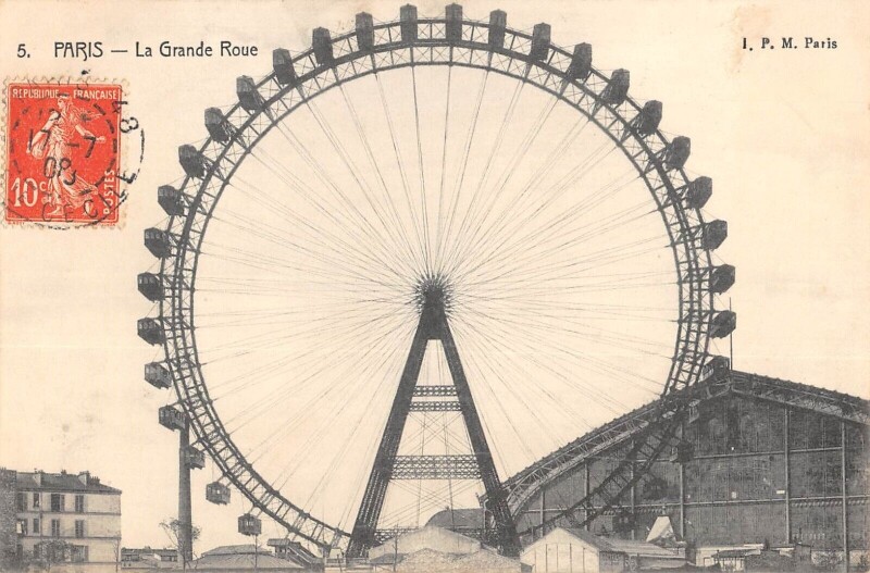 Carte postale ancienne La Grande Roue à Paris 15e