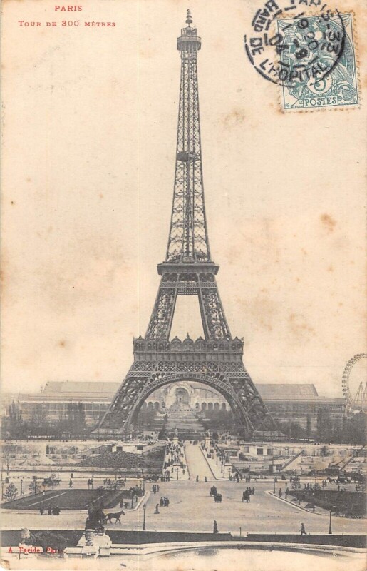 Carte postale ancienne Tour de 300 mètres à Paris 16e