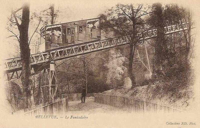 Carte postale ancienne Funiculaire-meudon4