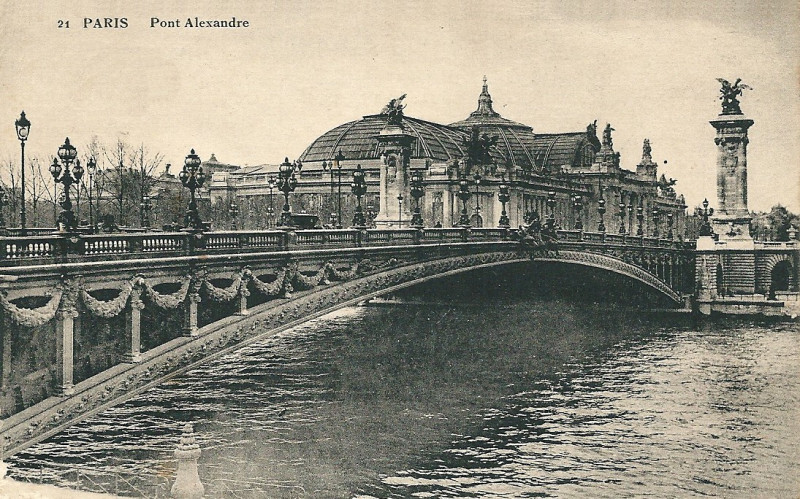 Carte postale ancienne Paris-Pont Alexandre-postcard-01