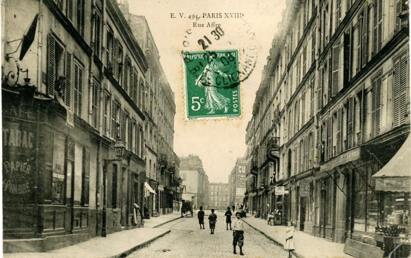 Carte postale ancienne Rue Affre (Paris) Cpa