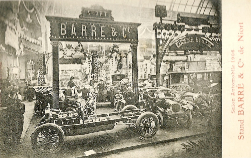 Carte postale ancienne Stand Barré salon de 1906