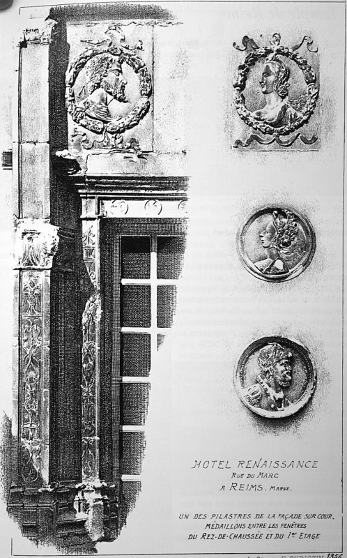 Carte postale ancienne Le vergeur médaillons 41595