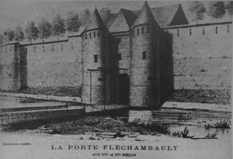 Carte postale ancienne Porte fléchambeau Cp 09754