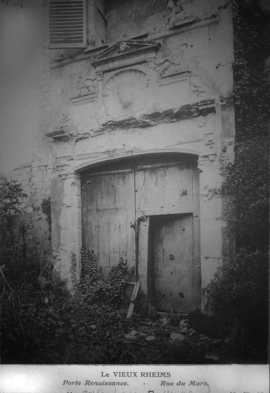Carte postale ancienne Porte rue du Marc 09043