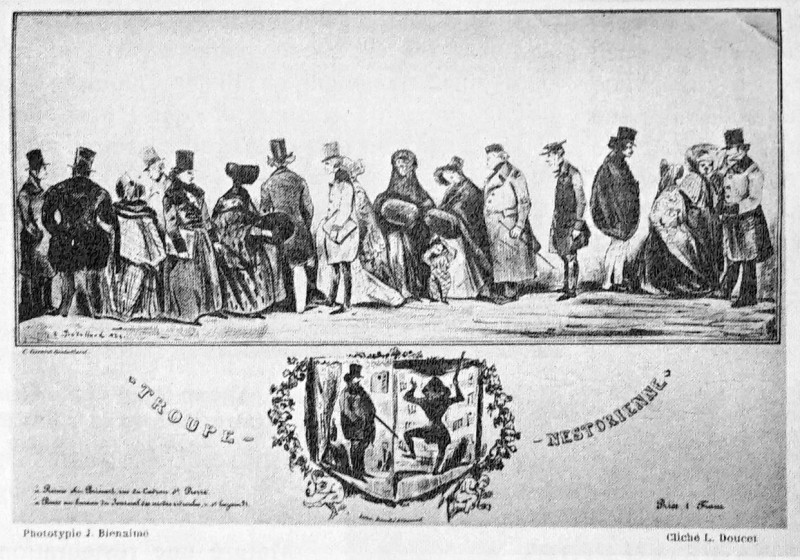 Carte postale ancienne Reims 1830 troupe nestor bienne 1100307